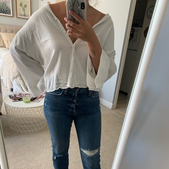 Flowy Striped Button Down - Picture 3 of 3